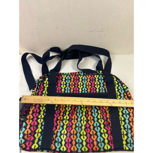 31 Thirty one travel bag carry on shoulder strap handles colors 18"x13" Navy & C - Picture 7 of 8